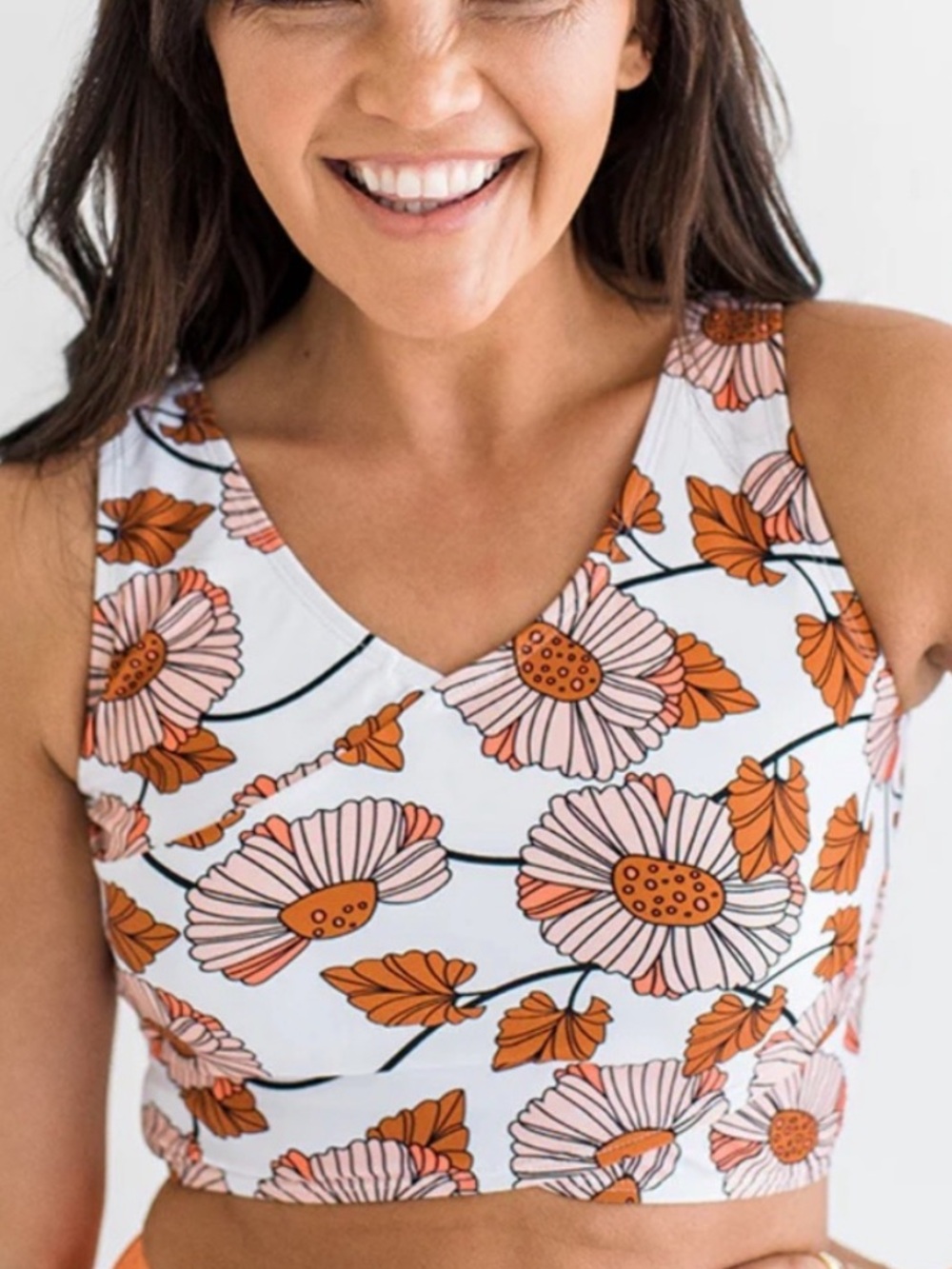 Coral Reef Swim Kona Sunset Crop Top
